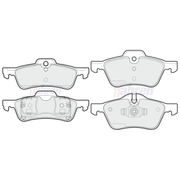 Fahren Front & Rear Pads fits Mini Mini 2001-2008