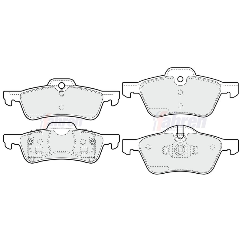 Fahren Front & Rear Pads fits Mini Mini 2001-2008