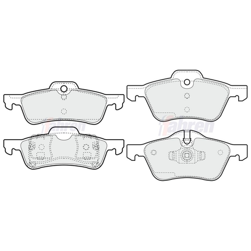 Fahren Front & Rear Pads fits Mini Mini 2001-2008