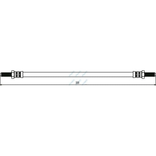 Apec Brake Hydraulic Hose Line Rear BHO4083