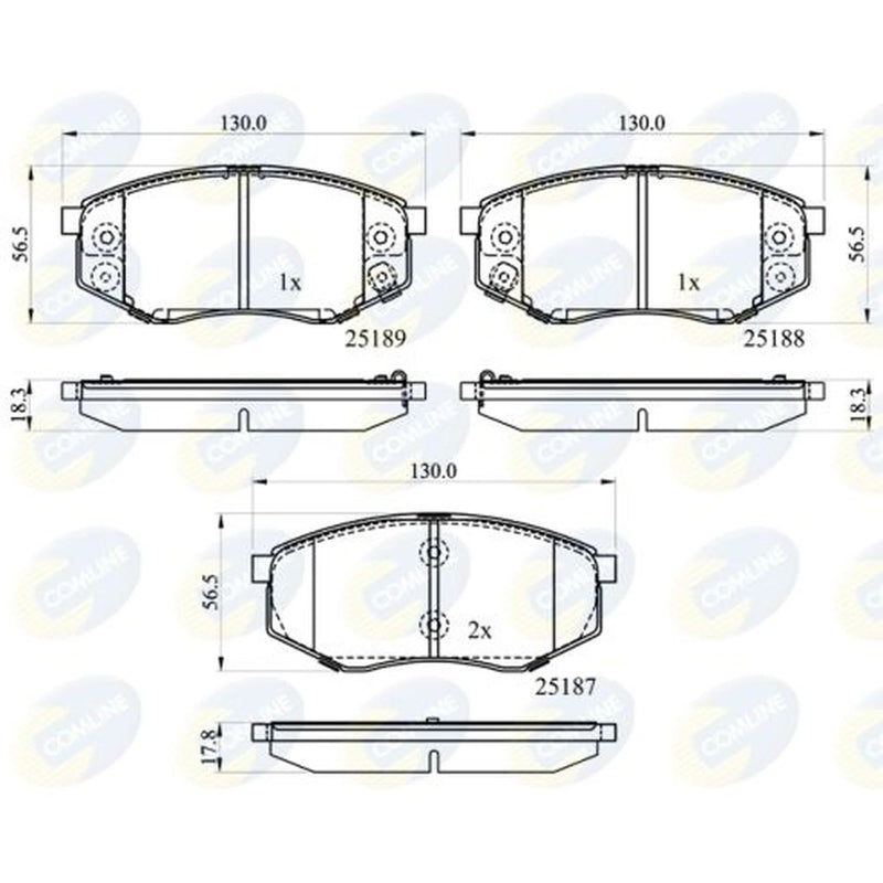 Comline Front & Rear Brake Discs & Pads fits Kia Soul II 2014-2018 1.6 2.0