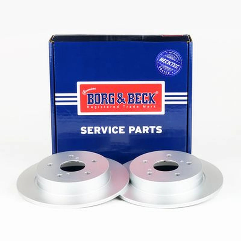 Borg & Beck Rear Brake Solid Discs & Pads fits Suzuki SX4 2007-2015 1.5 1.6