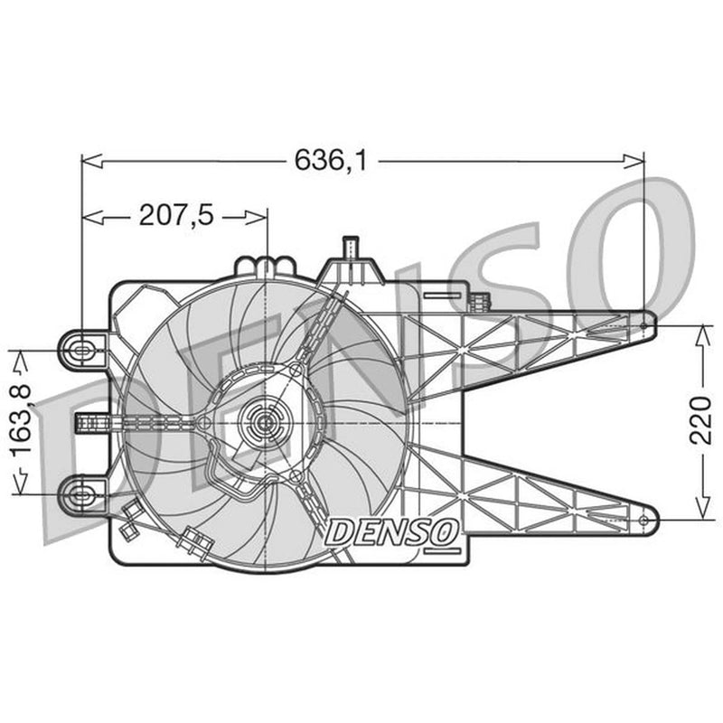 Denso Engine Cooling Fan fits Fiat Punto 1999-2012 1.2 188.030 188.233