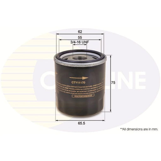 Comline Engine Oil Filter fits Citroën C1 2005-2014 1.0