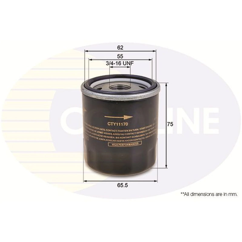 Comline Service Kit with Air, Oil & Cabin Filters fits Toyota Iq 2009-2015 1.0