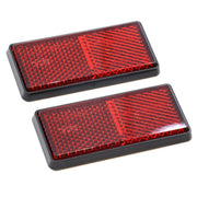 Small Amber Reflectors (x2) for Safety on Caravans and Motorhomes Nova - Dynamic Drive