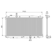 Valeo Engine Radiator 701353