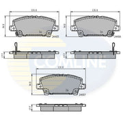 Comline Front Brake Discs & Pads fits Honda Civic VIII 2005-2011 1.4 1.8 2.2