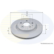 Comline 2 x Rear Brake Discs ADC2973V-x2