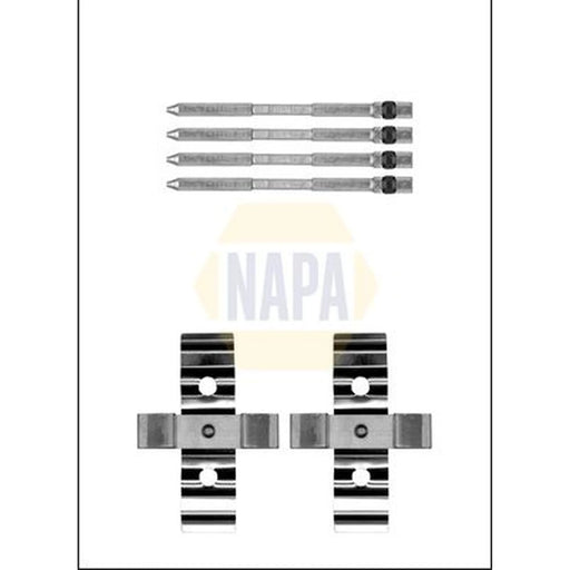 NAPA Brake Pad Accessory Fitting Kit Front fits Abarth 500 2008 on 1.4