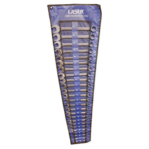 Laser Combination Spanner Set 6 - 32mm 25pc 6396 Laser - Dynamic Drive