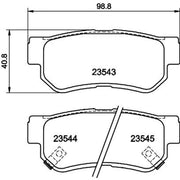 Mintex Rear Brake Pad Set MDB2036
