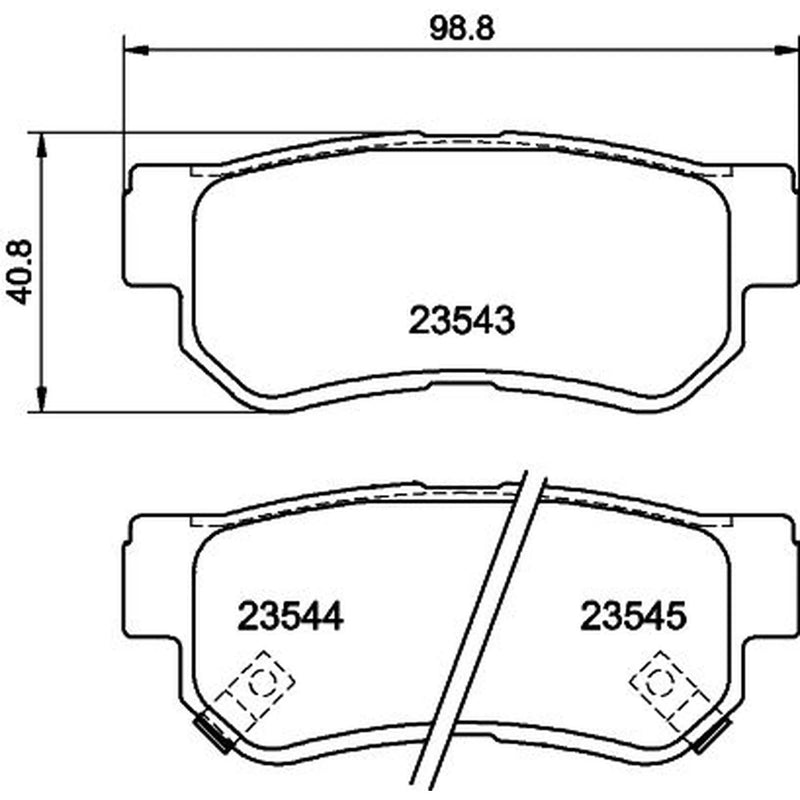 Mintex Rear Brake Pad Set MDB2036