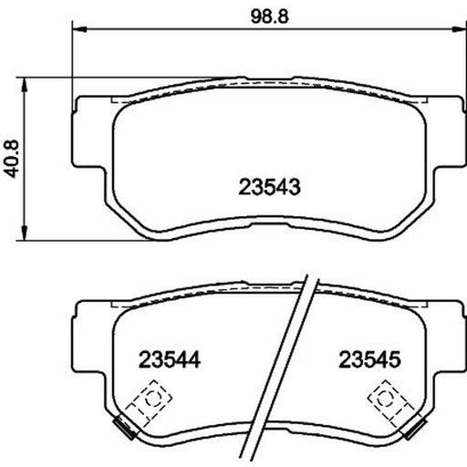 Mintex Rear Brake Pad Set MDB2036