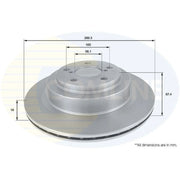 Comline Front & Rear Brake Discs & Pads fits Subaru Legacy IV 2003-2009 2.0 3.0
