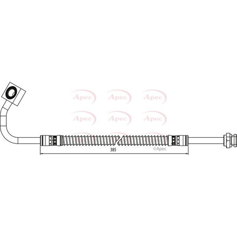 Apec Brake Hydraulic Hose Line Front Right fits Kia Sportage SUV 1994-2003 2.0