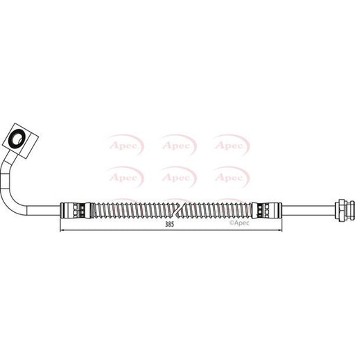 Apec Brake Hydraulic Hose Line Front Right fits Kia Sportage SUV 1994-2003 2.0