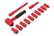 Laser Insulated Socket Set 1/4"D 13pc Laser - Dynamic Drive