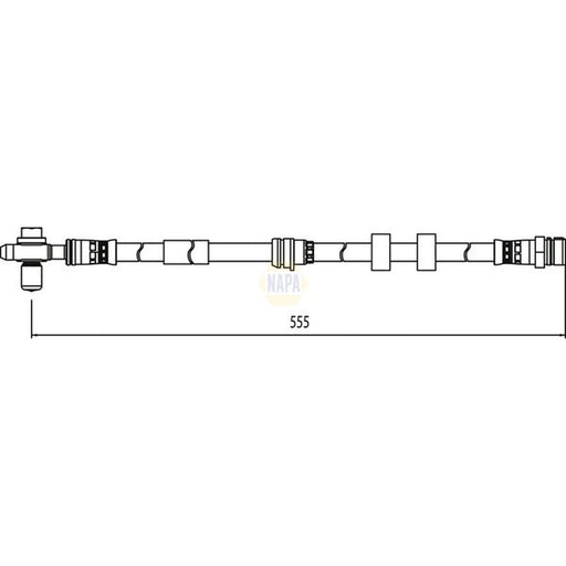 NAPA Brake Hydraulic Hose Line Front NBH1390