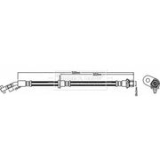 Borg & Beck Brake Hydraulic Hose Line Front BBH7978