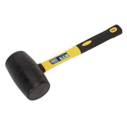 Sealey Rubber Mallet 2lb with Fibreglass Shaft RMB200 Sealey - Dynamic Drive