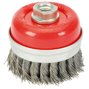 Draper Steel Twist-Knot Wire Cup Brush, 75mm, M14 41449 Draper - Dynamic Drive