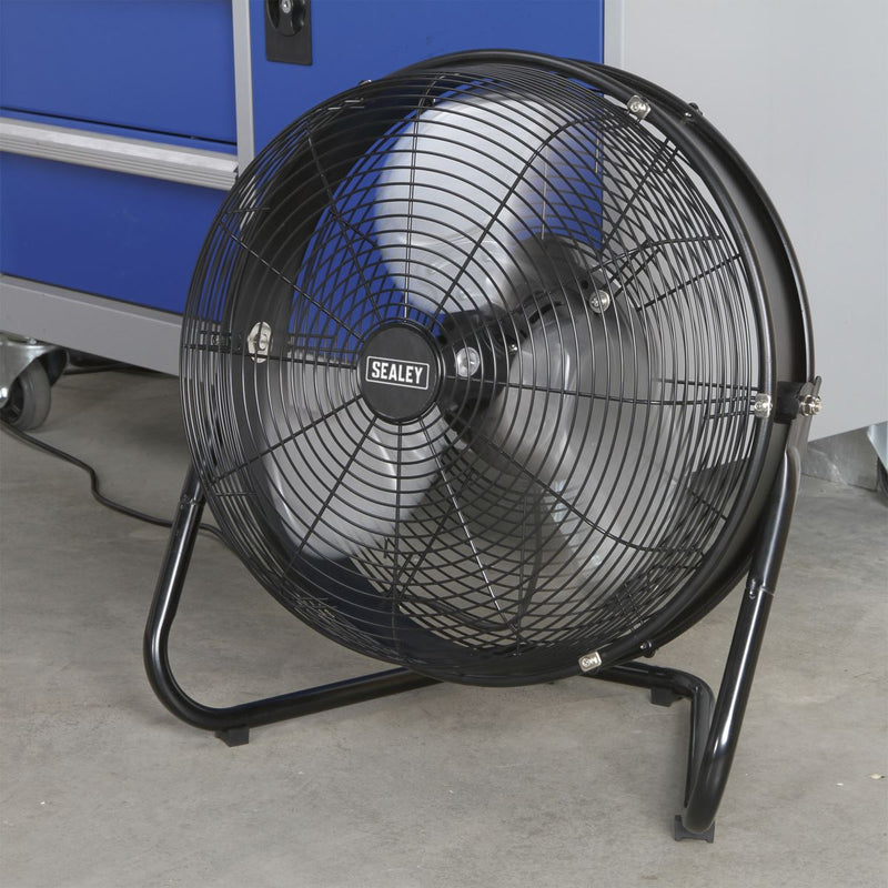 Sealey Industrial High Velocity Floor Fan with Internal Oscillation 18" HVF18IS Sealey - Dynamic Drive