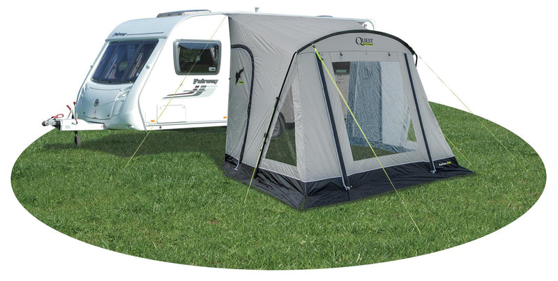 Quest Falcon Pro 260 Poled Porch Caravan Awning Grey Quest Leisure - Dynamic Drive