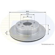 Comline Front & Rear Brake Discs & Pads fits Nissan X-Trail III 2013 on 2.5