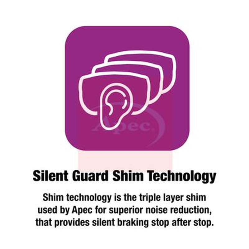 Apec Front Brake Pad Set fits Audi A8 D2 1998-2002 4.2