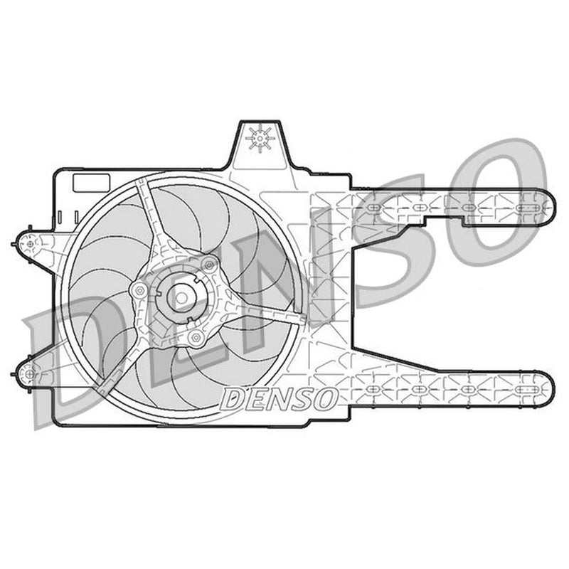 Denso Engine Cooling Fan fits Fiat Punto 1993-1999 1.2 1.6