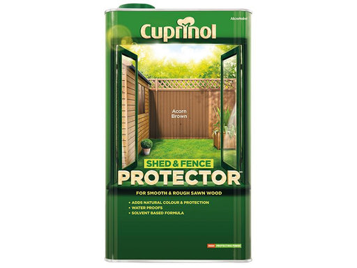 Cuprinol Shed & Fence Protector Acorn Brown 5 litre Cuprinol - Dynamic Drive