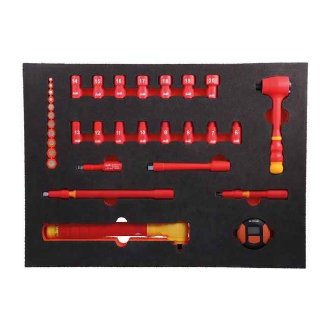 Laser Insulated Socket Set in Foam Inlay 8484 Laser - Dynamic Drive