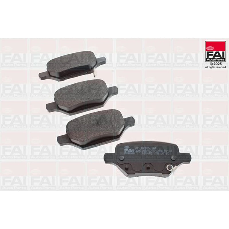 FAI Rear Brake Pad Set fits Opel Mokka / Mokka X 2012-2019 1.4 1.6
