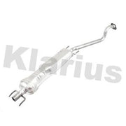 Klarius Box With Centre Pipe Centre fits Opel Astra F Classic 1998-2005 1.6
