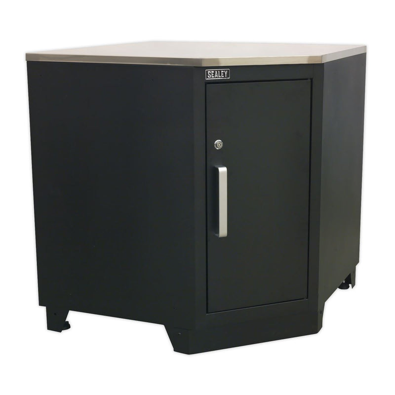 Sealey Premier Premier Corner Storage System with Stainless Worktop 1.7m Sealey Premier - Dynamic Drive