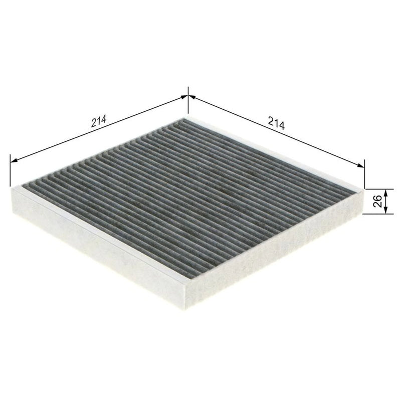 Bosch Cabin Air Filter (Pollen Filter) fits Smart Fortwo 2007-2013