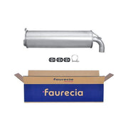 Hella End Silencer Rear fits Citroën Zx 1991-1997 1.1 1.4 1.6 1.8 1.9