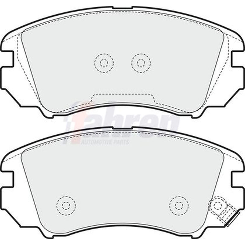 Fahren Front & Rear Pads fits Kia Soul I 2009-2014 1.6