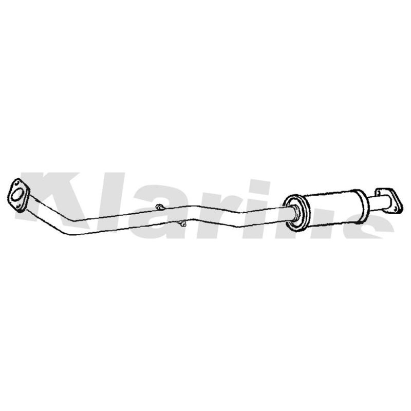 Klarius Box With Centre Pipe Centre fits Nissan Pixo 2009 on 1.0