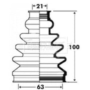 Borg & Beck Drive Shaft Bellow Kit transmission sided BCB2920