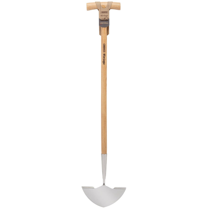 Draper Heritage Stainless Steel Lawn Edger with Ash Handle 99021 Draper - Dynamic Drive