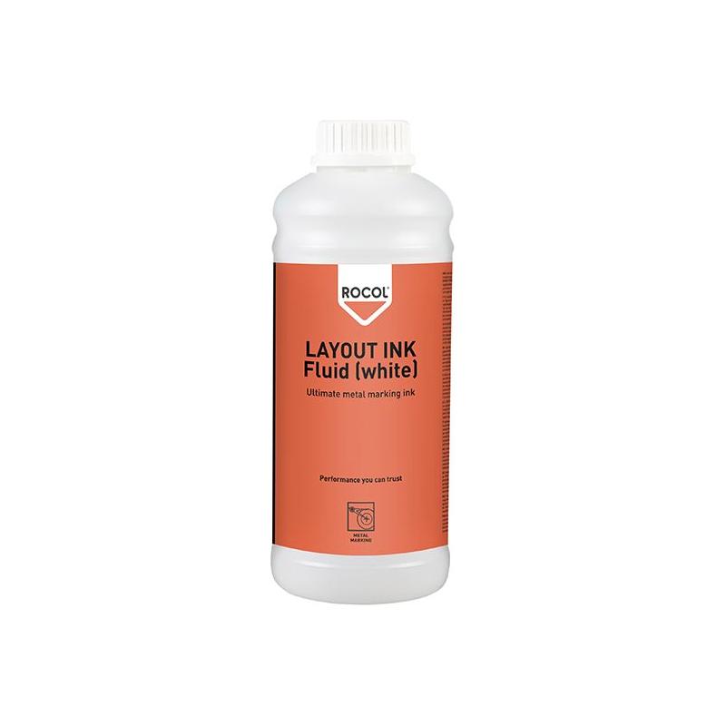 Rocol LAYOUT INK Fluid White 1 litre ROCOL - Town Tools