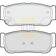 NAPA Rear Brake Pad Set fits Ssangyong Actyon I 2005-2013 2.0