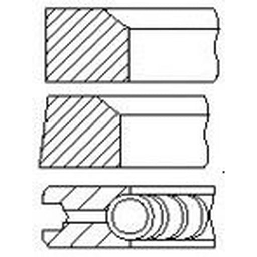 FAI Piston Ring Kit (1CYL) PR89-000 A611030024 PR89-000