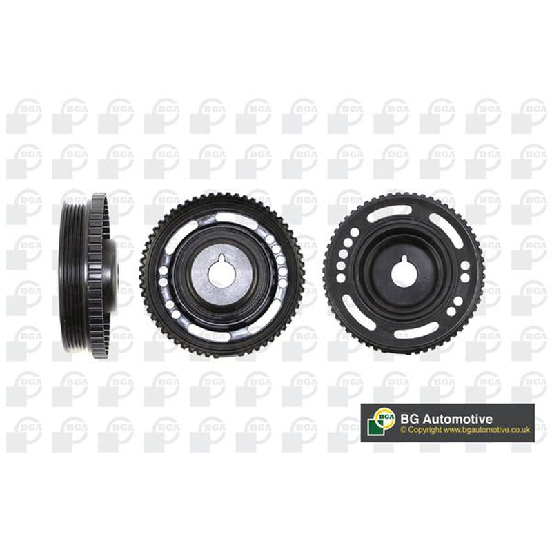 BGA Crank Shaft Belt Pulley fits Opel Astra G 1998-2009 1.4 1.6 1.8