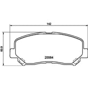 Mintex Front & Rear Pads fits Mazda CX-5 2011-2024 2.0 2.2 2.5