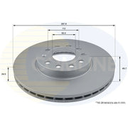 Comline Front & Rear Brake Discs & Pads fits VW Golf VII 2012-2021