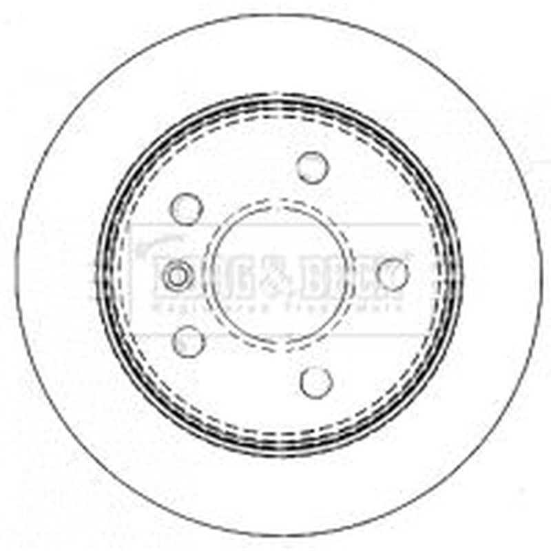 Borg & Beck Front & Rear Brake Discs & Pads fits Mercedes-Benz A-Class 2004-2012