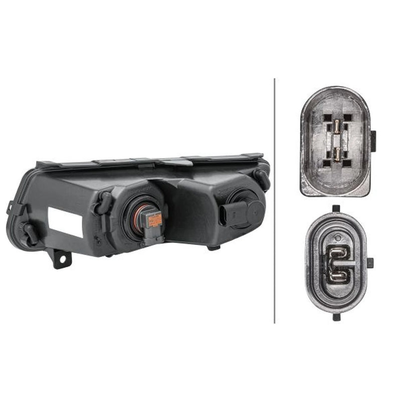 Hella Front Right Fog Light P21W fits VW Polo V 2009-2022